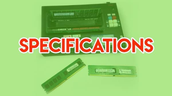 Specifications of DDR3 Specifications of DDR3