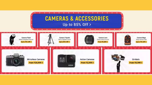 Up To 85% Off On Cameras And Accessories Up To 85% Off On Cameras And Accessories