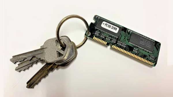 Making chip keychains: Making chip keychains: