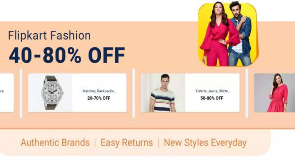 Up To 40%-80% Off On Flipkart Fashion Up To 40%-80% Off On Flipkart Fashion