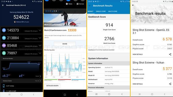 Benchmarks Test & Multitasking Benchmarks Test & Multitasking
