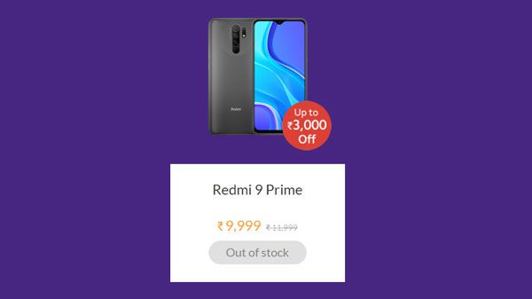 Redmi 9 Prime (Rs.3,000 Off) Redmi 9 Prime (Rs.3,000 Off)