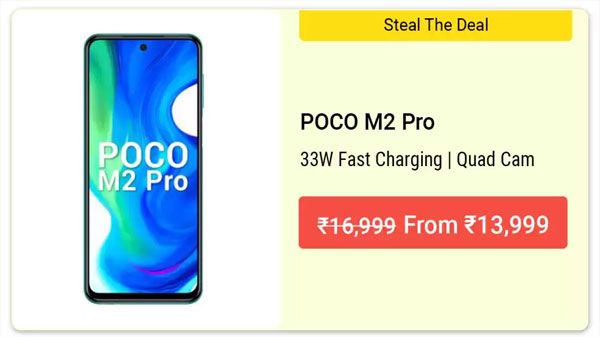 17% Off On Poco M2 Pro 17% Off On Poco M2 Pro
