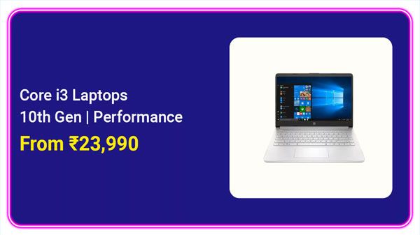 Core i5 Laptops Starts From Rs. 23,990 Core i5 Laptops Starts From Rs. 23,990