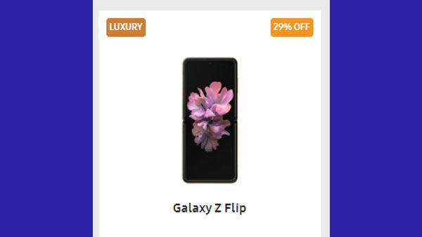 29% Off On Galaxy Z Flip 29% Off On Galaxy Z Flip