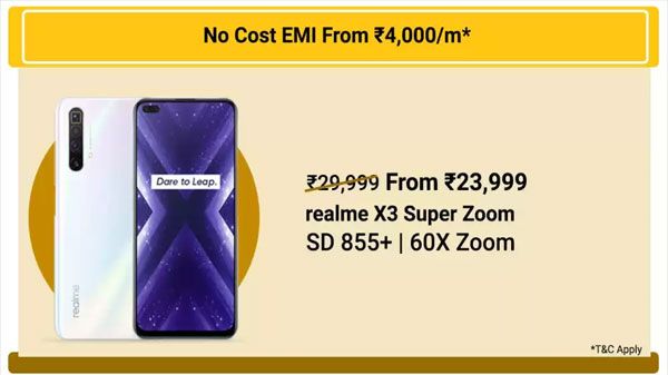 6% Off On Realme X3 Superzoom 6% Off On Realme X3 Superzoom