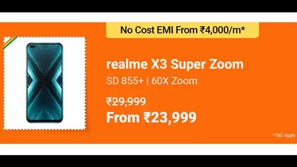 Realme X30 Superzoom (MRP: Rs. 29,999, After Discount Price: Rs. 23,999) Realme X30 Superzoom (MRP: Rs. 29,999, After Discount Price: Rs. 23,999)