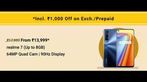16% Off On Realme 7 16% Off On Realme 7