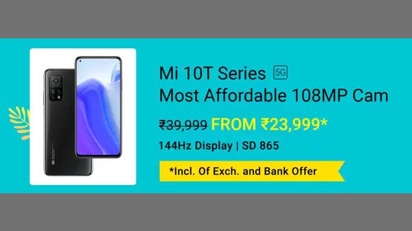 17% Off On Mi 10T 17% Off On Mi 10T