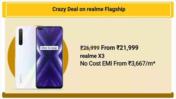 17% Off On Realme X3 17% Off On Realme X3