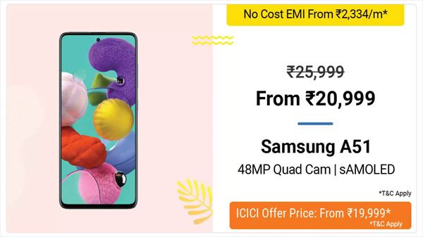 19% Off On Samsung A51 19% Off On Samsung A51