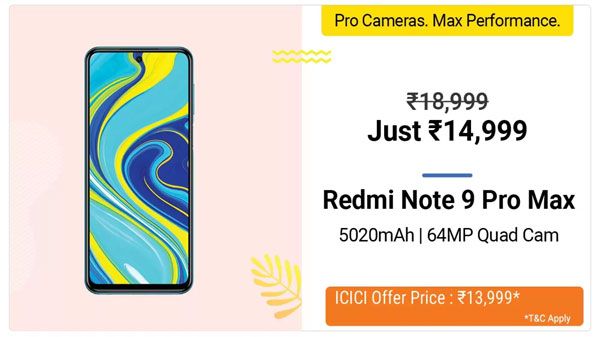 21% Off On Redmi Note 9 Pro Max 21% Off On Redmi Note 9 Pro Max