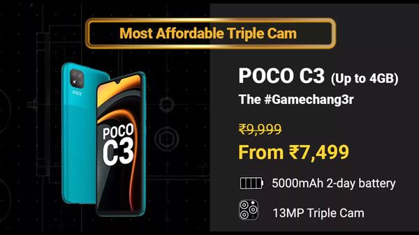 22% Off On Poco C3 22% Off On Poco C3