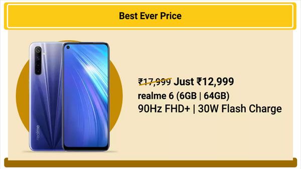 27% Off On Realme 6 27% Off On Realme 6