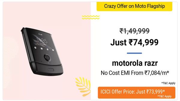50% Off On Moto Razr 50% Off On Moto Razr