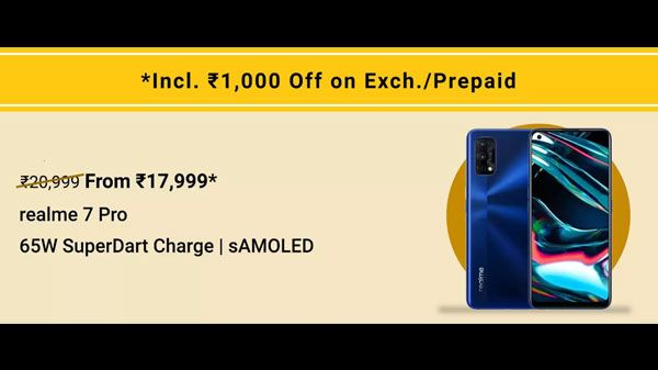 9% Off On Realme 7 Pro 9% Off On Realme 7 Pro