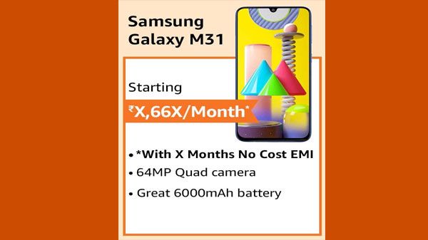 Samsung Galaxy M31 Samsung Galaxy M31