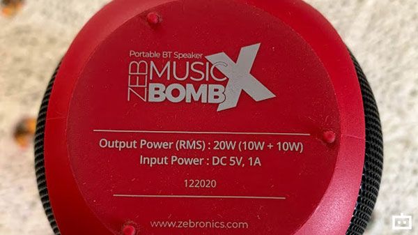 Zebronics Zeb-Music Bomb X: Verdict Zebronics Zeb-Music Bomb X: Verdict