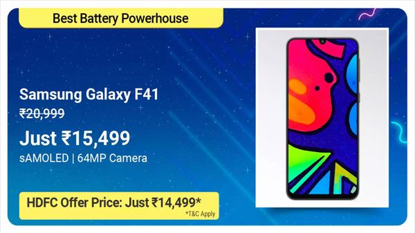 Samsung Galaxy F41 (22% Off) Samsung Galaxy F41 (22% Off)