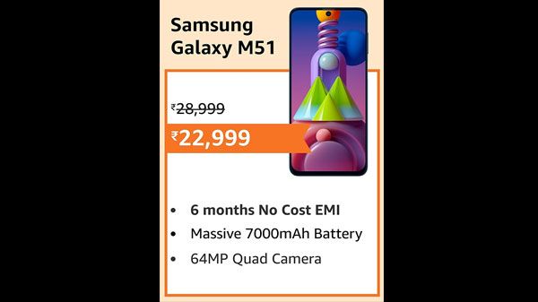 Samsung Galaxy M51 (21% Off) Samsung Galaxy M51 (21% Off)