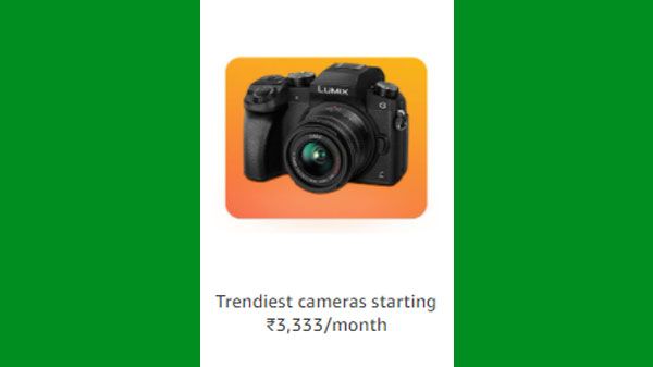 Discount Offer On Trendy Cameras Starting From Rs. 3,333/month Discount Offer On Trendy Cameras Starting From Rs. 3,333/month