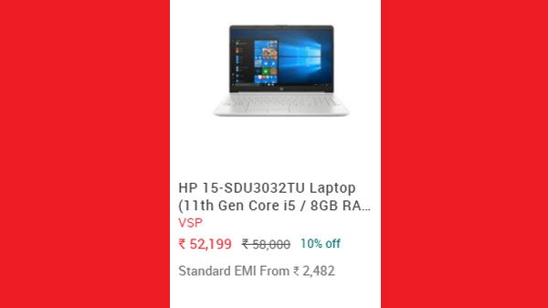 HP 15-SDU3032TU Laptop HP 15-SDU3032TU Laptop