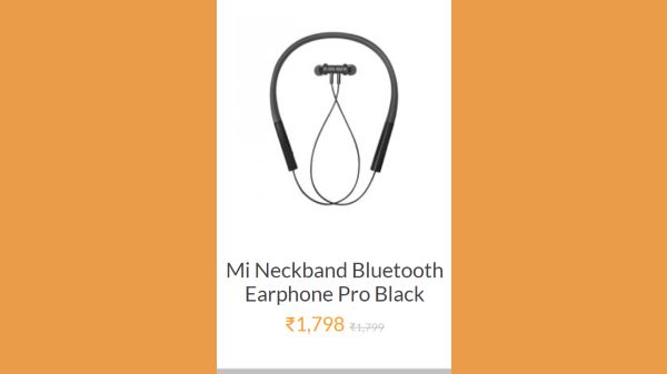 Mi Neckband Bluetooth Earphone Pro Black Mi Neckband Bluetooth Earphone Pro Black