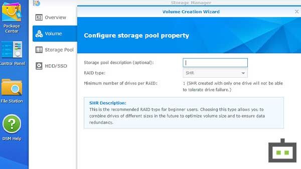 Create Volume Using Synology Hybrid RAID (SHR) Create Volume Using Synology Hybrid RAID (SHR)