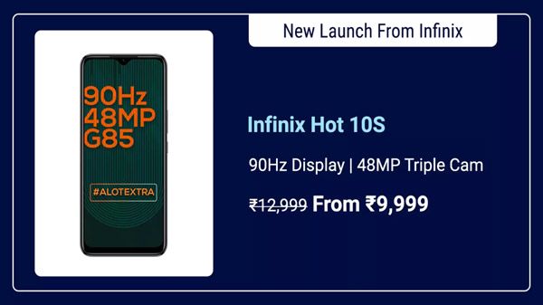 Infinix Hot 10S (Heart Of Ocean, 64 GB) (4 GB RAM) Infinix Hot 10S (Heart Of Ocean, 64 GB) (4 GB RAM)