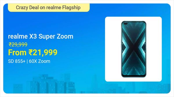 Realme X3 SuperZoom (Arctic White, 128 GB) (8 GB RAM) Realme X3 SuperZoom (Arctic White, 128 GB) (8 GB RAM)