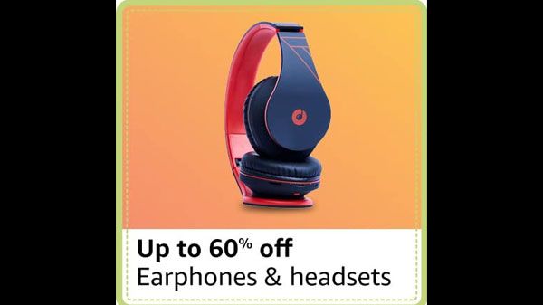 Up To 60% Off On Earphones And Headsets Up To 60% Off On Earphones And Headsets