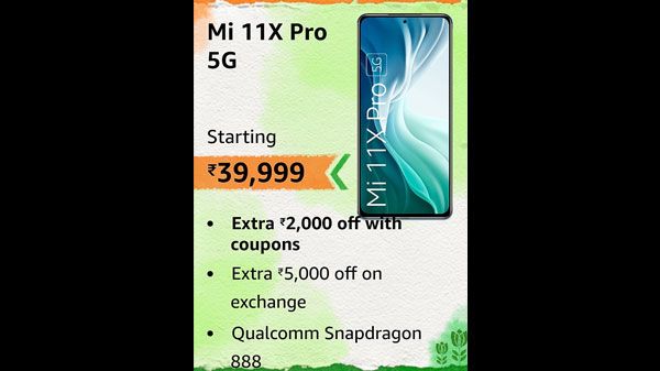 Mi 11X Pro 5G (Cosmic Black, 8GB RAM, 128GB Storage) Additional 3000 Off on Exchange Mi 11X Pro 5G (Cosmic Black, 8GB RAM, 128GB Storage) Additional 3000 Off on Exchange