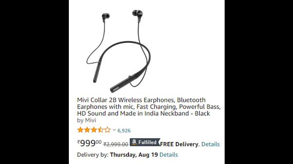 Mivi Collar 2B Wireless Earphones Mivi Collar 2B Wireless Earphones