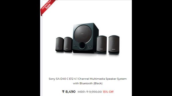 Sony SA-D40 C E12 4.1 Channel Multimedia Speaker System with Bluetooth (Black) Sony SA-D40 C E12 4.1 Channel Multimedia Speaker System with Bluetooth (Black)