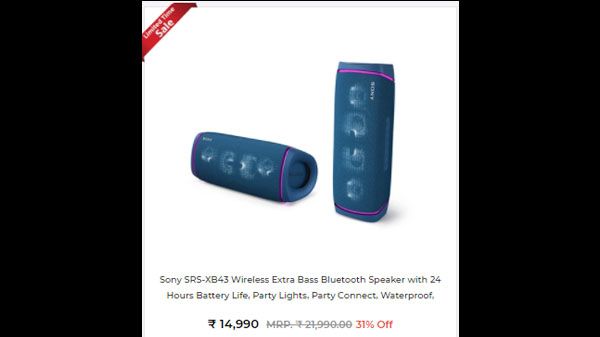 Sony SRS-XB43 Wireless Extra Bass Bluetooth Speaker Sony SRS-XB43 Wireless Extra Bass Bluetooth Speaker