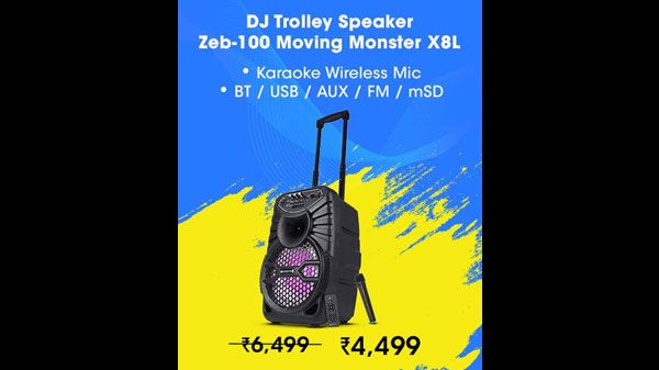 ZEBRONICS SPK-ZEB-100 Bluetooth Trolley Speaker (Moving Monster X8L) ZEBRONICS SPK-ZEB-100 Bluetooth Trolley Speaker (Moving Monster X8L)
