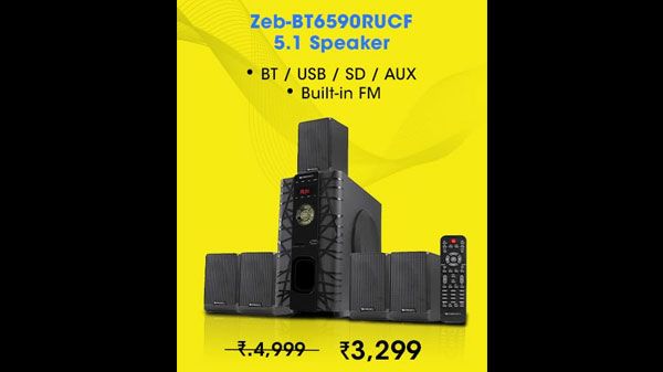 Zebronics ZEB-BT6590RUCF Bluetooth 5.1 Speaker with SD Card and PENDRIVE Slot Zebronics ZEB-BT6590RUCF Bluetooth 5.1 Speaker with SD Card and PENDRIVE Slot