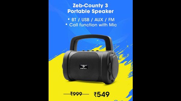 Zebronics Zeb-County 3 Portable Wireless Speaker Zebronics Zeb-County 3 Portable Wireless Speaker