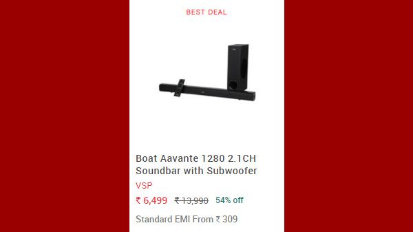 Boat Aavante 1280 2.1CH Soundbar with Subwoofer Boat Aavante 1280 2.1CH Soundbar with Subwoofer