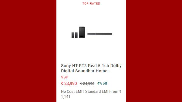 Sony HT-RT3 Real 5.1ch Dolby Digital Soundbar Home Theatre System Sony HT-RT3 Real 5.1ch Dolby Digital Soundbar Home Theatre System