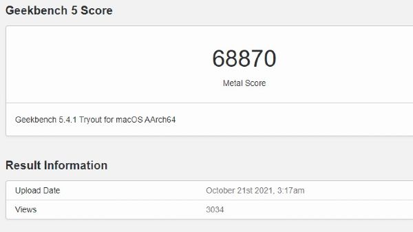 Apple Silicon M1 Max GPU Performance Apple Silicon M1 Max GPU Performance