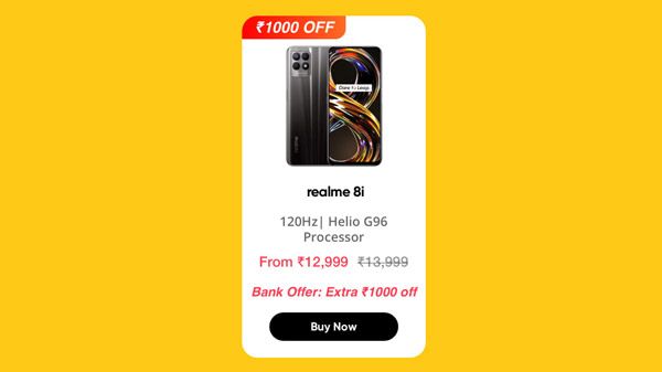 Realme 8i (Space Black, 4GB+64GB) Realme 8i (Space Black, 4GB+64GB)
