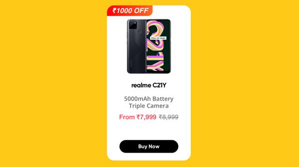 Realme C21-Y (Cross Black, 3GB+32GB) Realme C21-Y (Cross Black, 3GB+32GB)