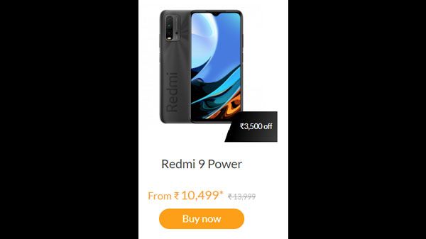 Rs. 3,500 off on Redmi 9 Power Rs. 3,500 off on Redmi 9 Power
