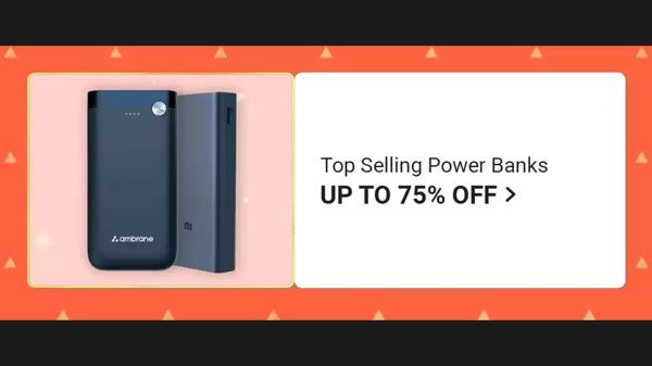 Up To 75% Off On Power Banks Up To 75% Off On Power Banks