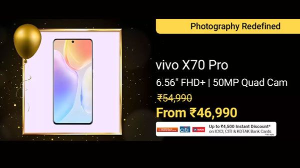 vivo X70 Pro (Cosmic Black, 128 GB) (8 GB RAM) vivo X70 Pro (Cosmic Black, 128 GB) (8 GB RAM)