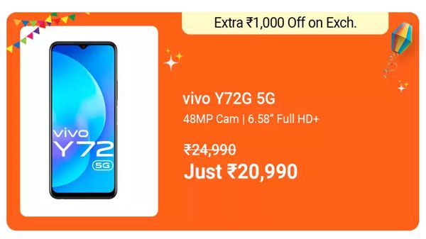vivo Y72 5G (Slate Gray, 128 GB) (8 GB RAM) vivo Y72 5G (Slate Gray, 128 GB) (8 GB RAM)