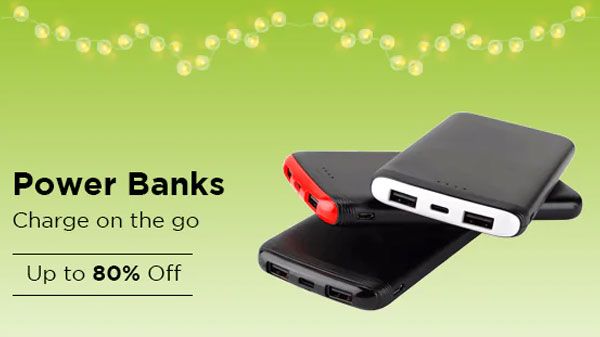 Up To 80% Off On Power Banks Up To 80% Off On Power Banks