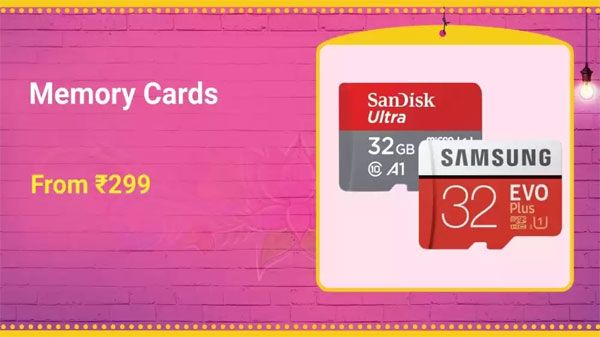 Memory Cards Starts From Rs. 299 Memory Cards Starts From Rs. 299