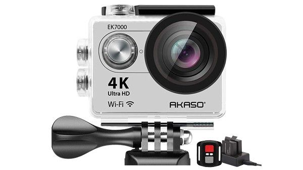 AKASO EK7000SL Wi-Fi Ultra HD Waterproof Sports Action Camera (Sage/Silver) AKASO EK7000SL Wi-Fi Ultra HD Waterproof Sports Action Camera (Sage/Silver)